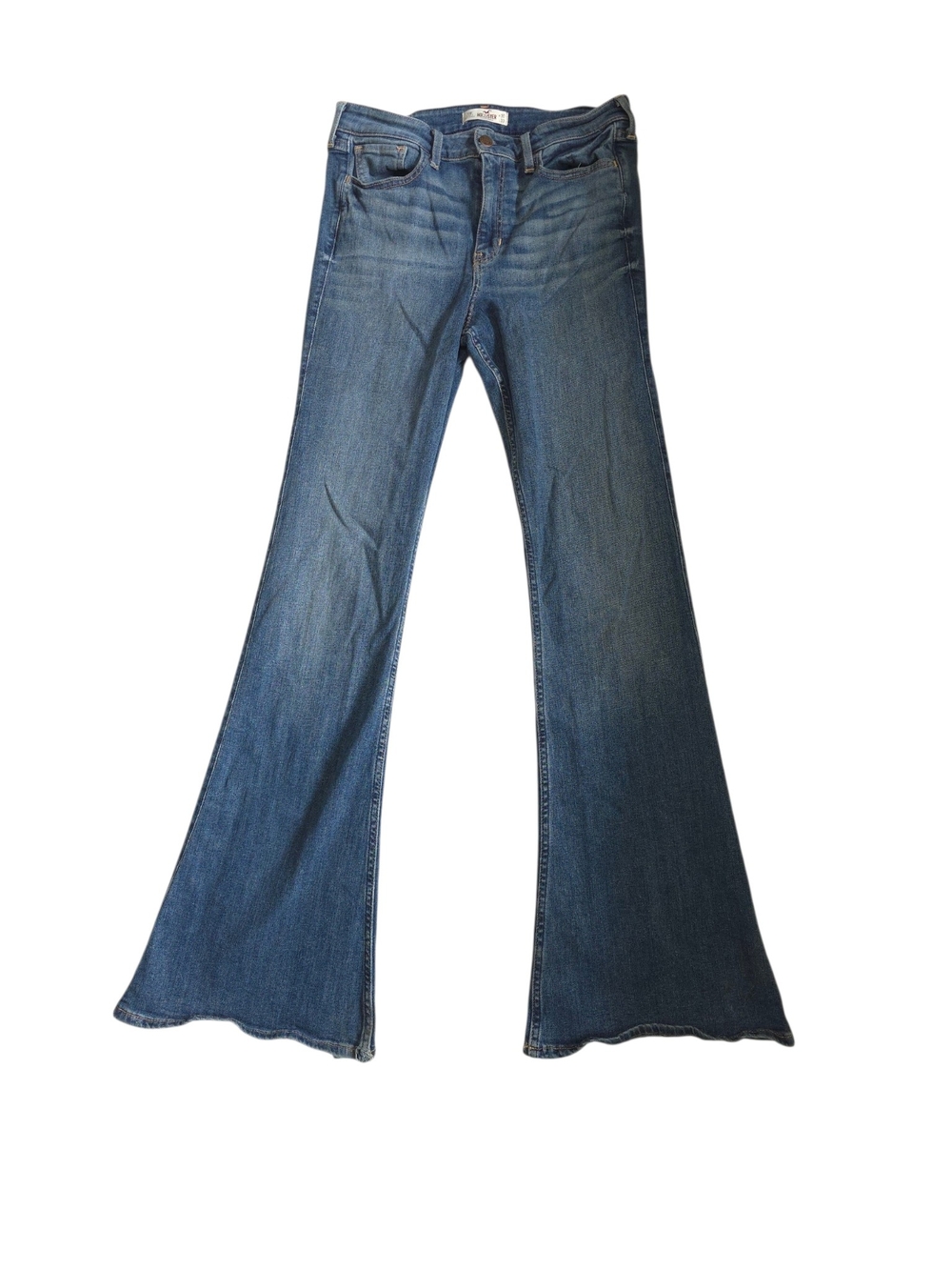 Hollister Blue Flared Wide-Leg Jeans
